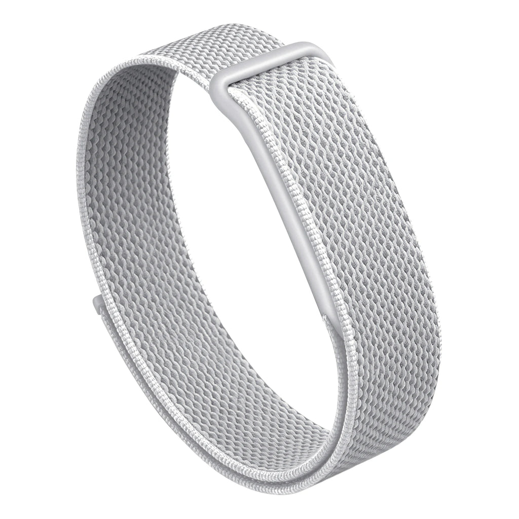 Woven Nylon Band Fitbit Air Strap Breathable Braided Watch Plastic Oasis Select white