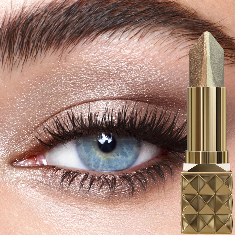 KAFURUX Waterproof Dual-Tone Eyeshadow Stick – Shimmer Brown