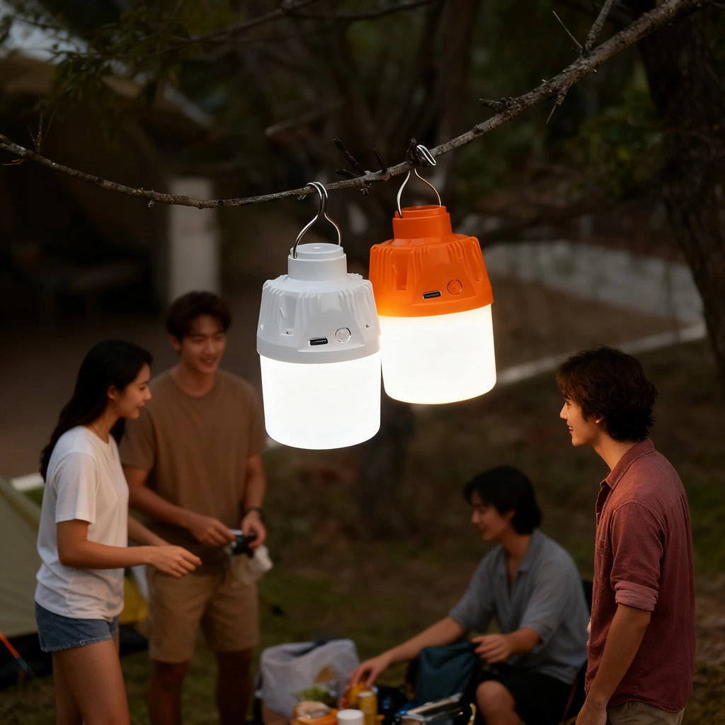 Portable LED Camping Lantern – USB Rechargeable, 3 Modes