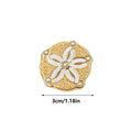 Slippers Charms for Sandals Sea Theme Shell Decor Sandal Charm Set Sandal Charms for Slippers Gold Sea Theme Shell Shoe Decor Oasis Select 6pcs