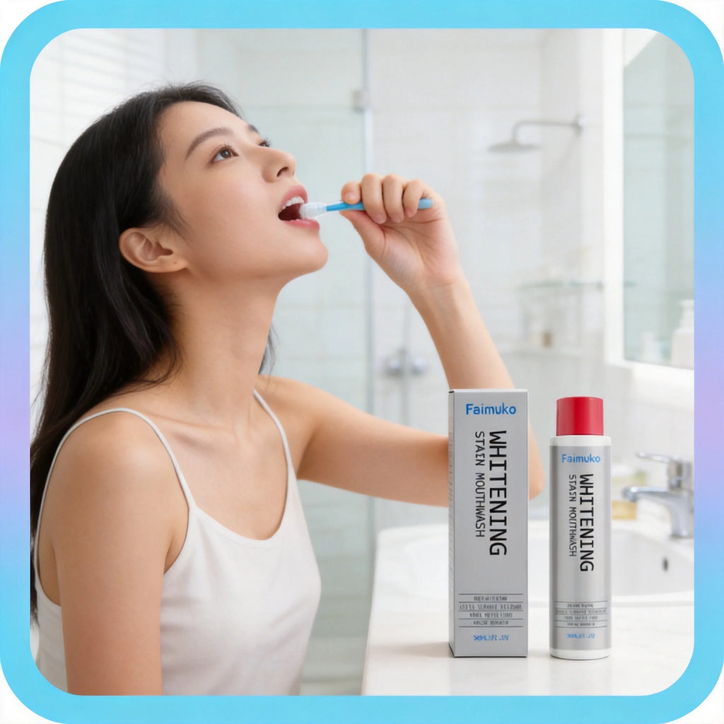 Refreshing Tooth Cleaning Mouthwash, Mild Cleansing Natural Remove Surface Dental Stains Fresh Breath Daily Oral Care Oasis Select