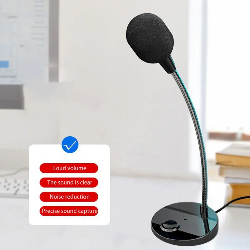 Fanmuran USB & 3.5mm Desktop Condenser Microphone for PC