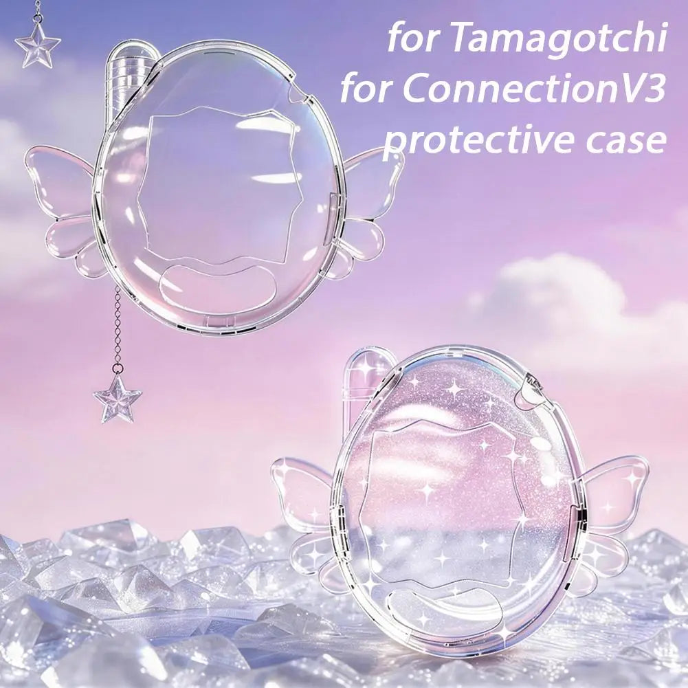 Clear Shockproof Case for Tamagotchi Connection V3 | PC Cover