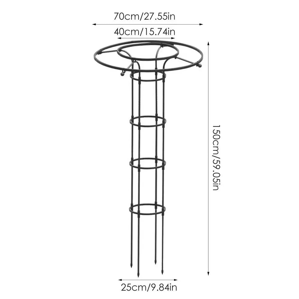 1pc Garden Trellis Umbrella Tower Plant Trellis For Climbing Plants Trellis Support DIY Climbing Trellis Flower Pots Supports Oasis Select 150cm