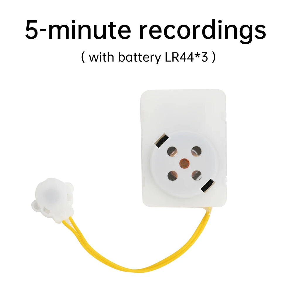 Voice Box For Stuffed Animal Recordable Sound Module Plush Toy Voice Message Recorder Device Recording Device Clear Voice Oasis Select 5 minutes