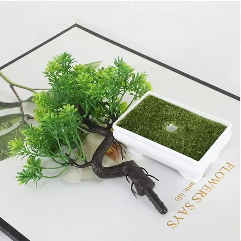 Artificial Bonsai Tree Potted Plant | Fake Décor for Home & Office Artificial Potted Plant Oasis Select