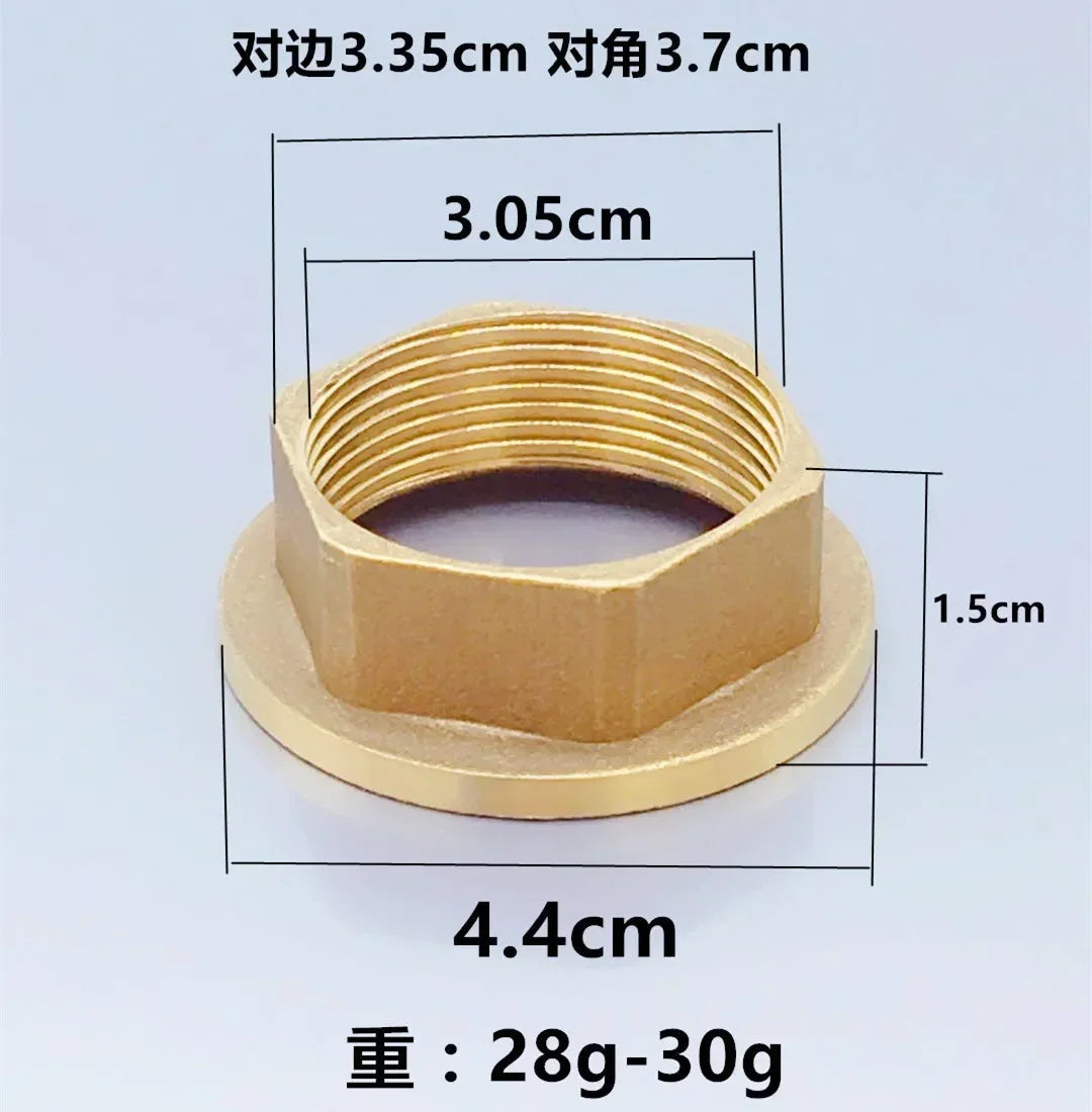 Copper Kitchen Sink Cold Hot Faucet Accessories Base Fixed Foot Screw Nut Water Tap Pipe Connector for Bathroom Kitchen Hardware Oasis Select A