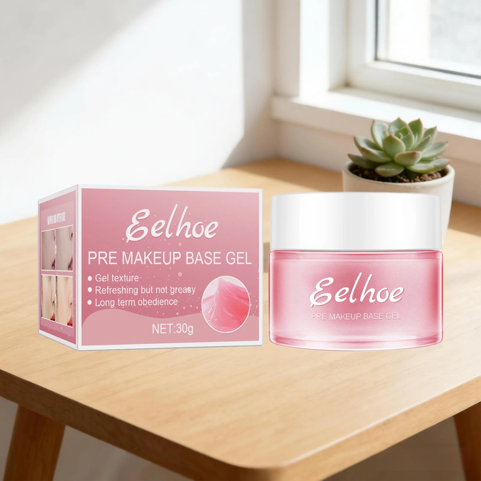 EELHOE Makeup Primer Gel – Pore Minimizing, Oil Control, Hydrating Makeup Primer Gel Oasis Select