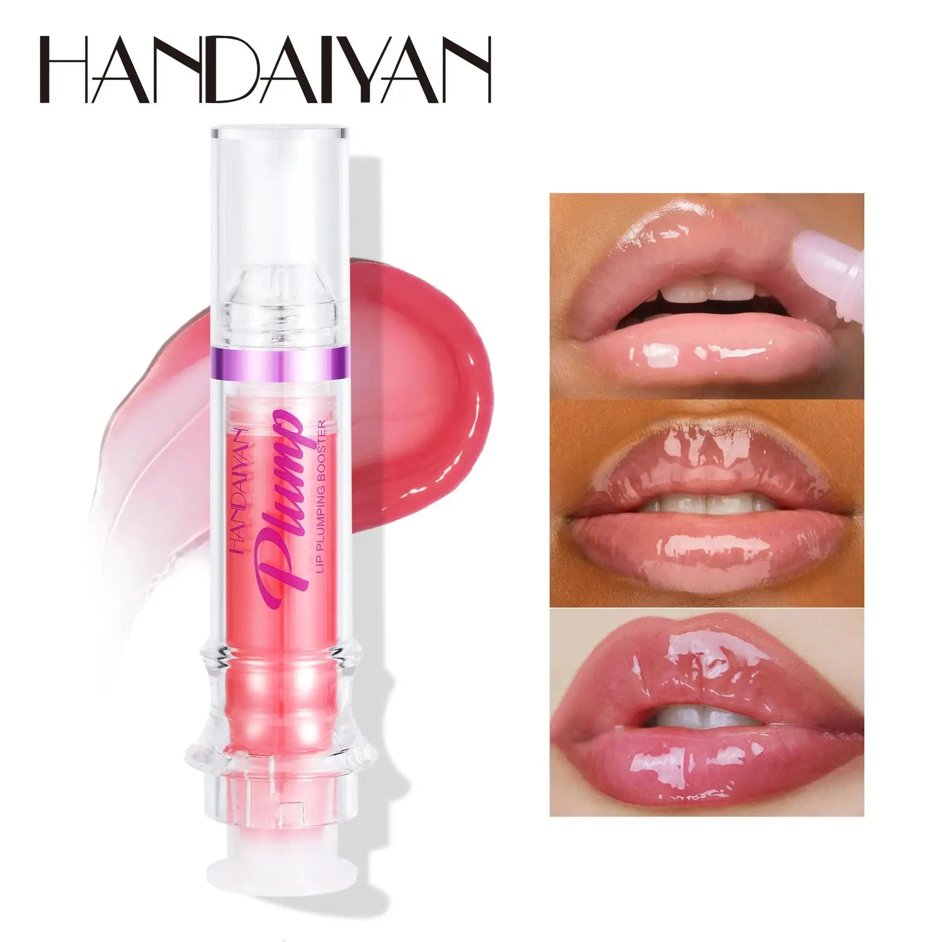 HANDAYAN 6-Color Lip Plumping Gloss – Honey Oil & Vitamin E Set