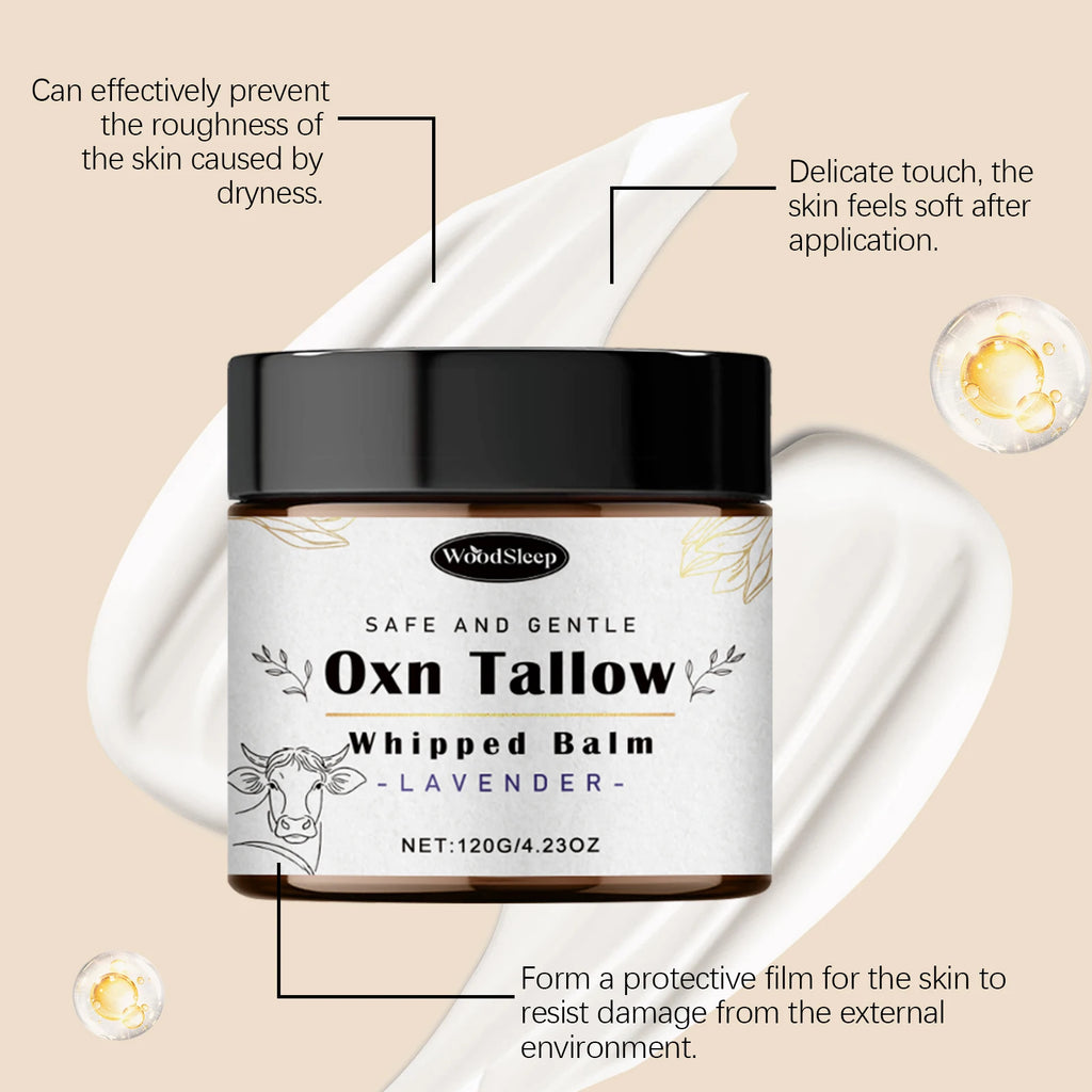 Beef Tallow Cream for Dry Damaged Skin Nourishing Body Balm Reduce Redness Anti Puffiness Firming Lifting Moisturizing Face Care Oasis Select