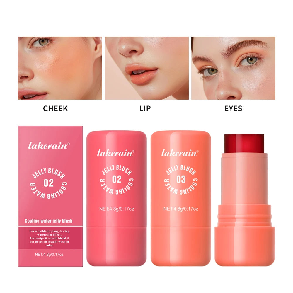 Water Jelly Blush Stick – 4 Shades, Matte & Luminous Finish