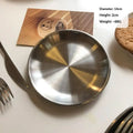 Stainless Steel Round Serving Tray | Rustproof, 6 Sizes