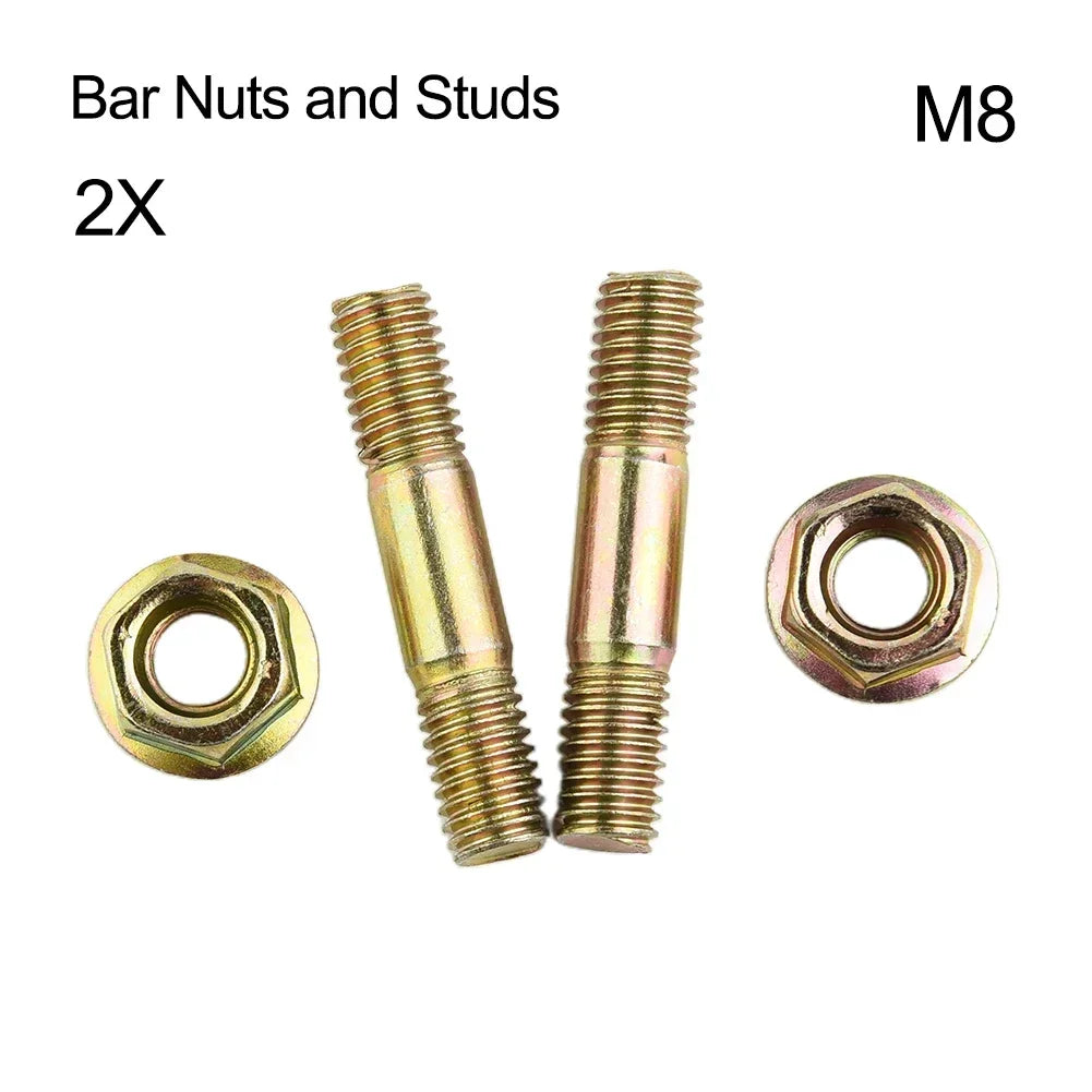 4pcs Set Bar Nuts And Bar Studs/Bolts M8 8mm Chainsaw Chain Saw Replacement Accessories For Baumr-Ag SX62 62cc Tool Parts Oasis Select China Mainland