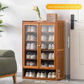 Household door shoe rack simple indoor rental house storage artifact economical multi-layer dust shoe cabinet new Oasis Select Double door 7th