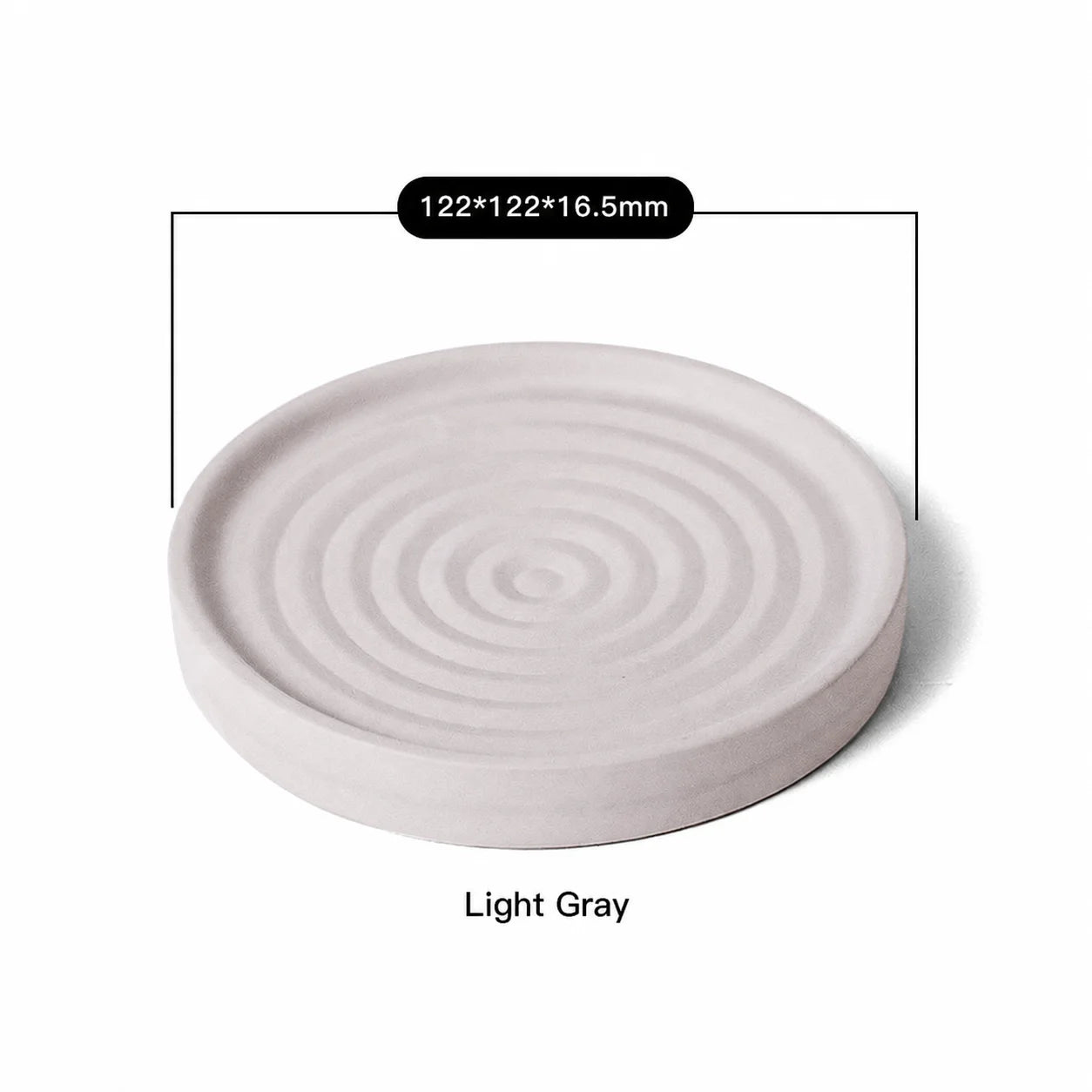 Absorbent Soap Holder Minimalist Diatomaceous Earth Soap Dish Round Tray For Bathroom Easy To Clean For Soap Holder Vanity Oasis Select Light Grey