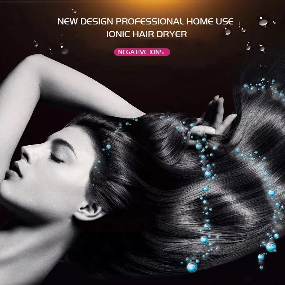 URGGU 2500W Ionic Hair Dryer – Fast Dry, Salon & Home
