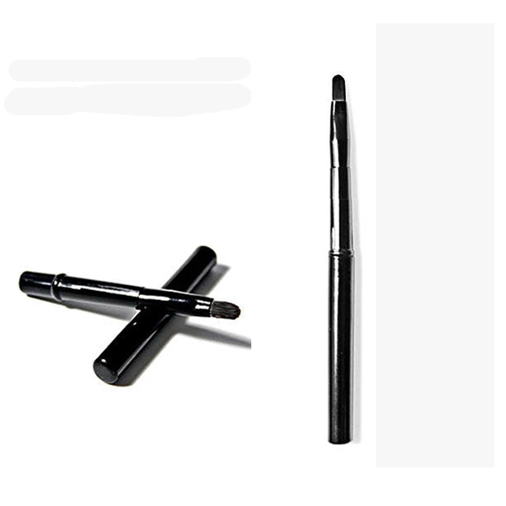 Makeup Lip Brushes Lipliner brushes Black with Cap Retractable Lipstick Brush Travel Portable lip scrub brush Gloss Makeup Brush Oasis Select 2pcs