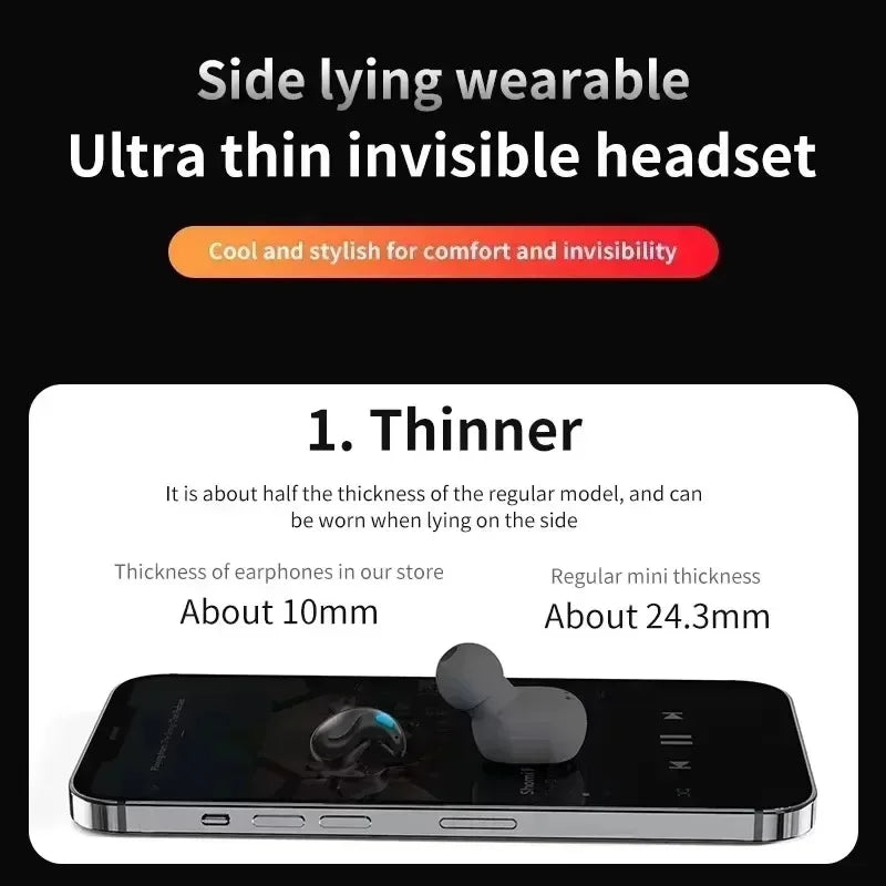 Bluetooth Sleep Earphones Wireless Headset 5.3 With Comfortable Wearing Touch Control Headphone Earbuds For All Mobile Phone Oasis Select