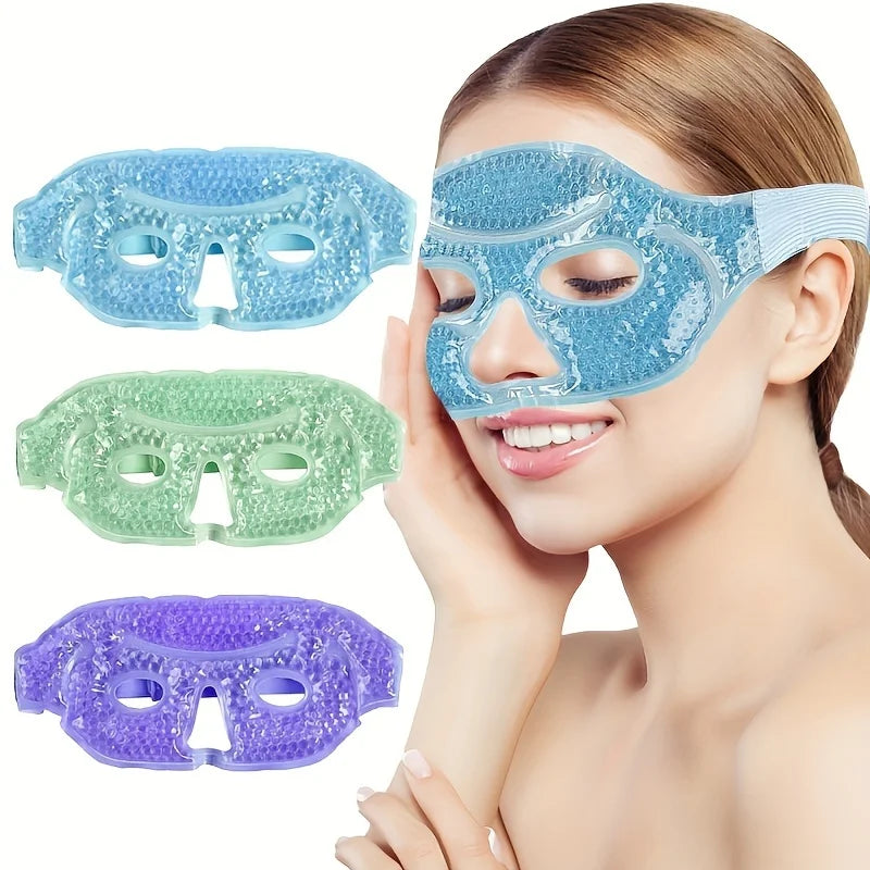Hot and Cold Compress Half-Eye Mask in 3 Colors, Single Pack Oasis Select