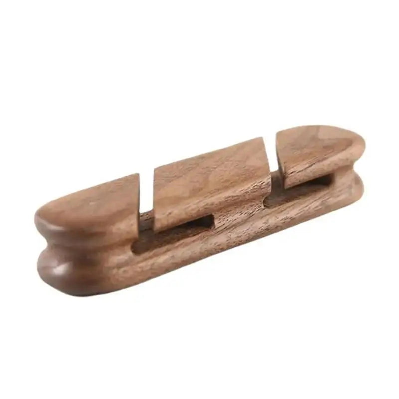 Solid Wood Desktop Cable Organizer – Cord & Cable Manager