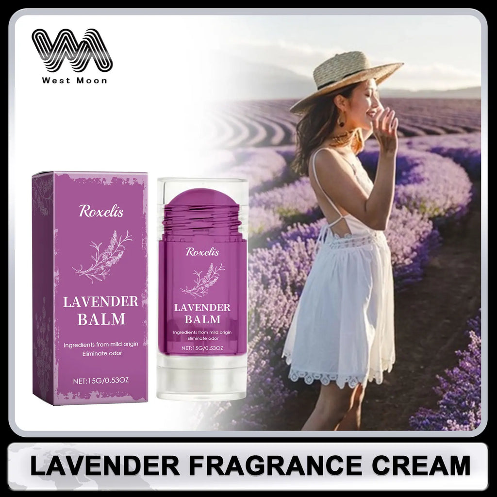 Roxelis Lavender Solid Perfume Balm | Portable Floral Scent 15g