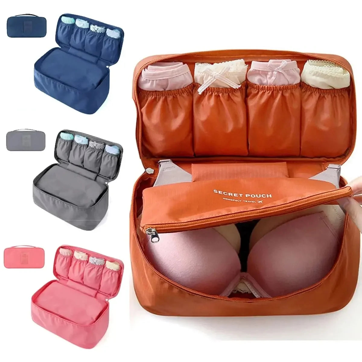 Portable Travel Storage Bag Multi-function Bra Underwear Organizer Bags Toiletry Cosmetic Case for Outdoor Travel Oasis Select