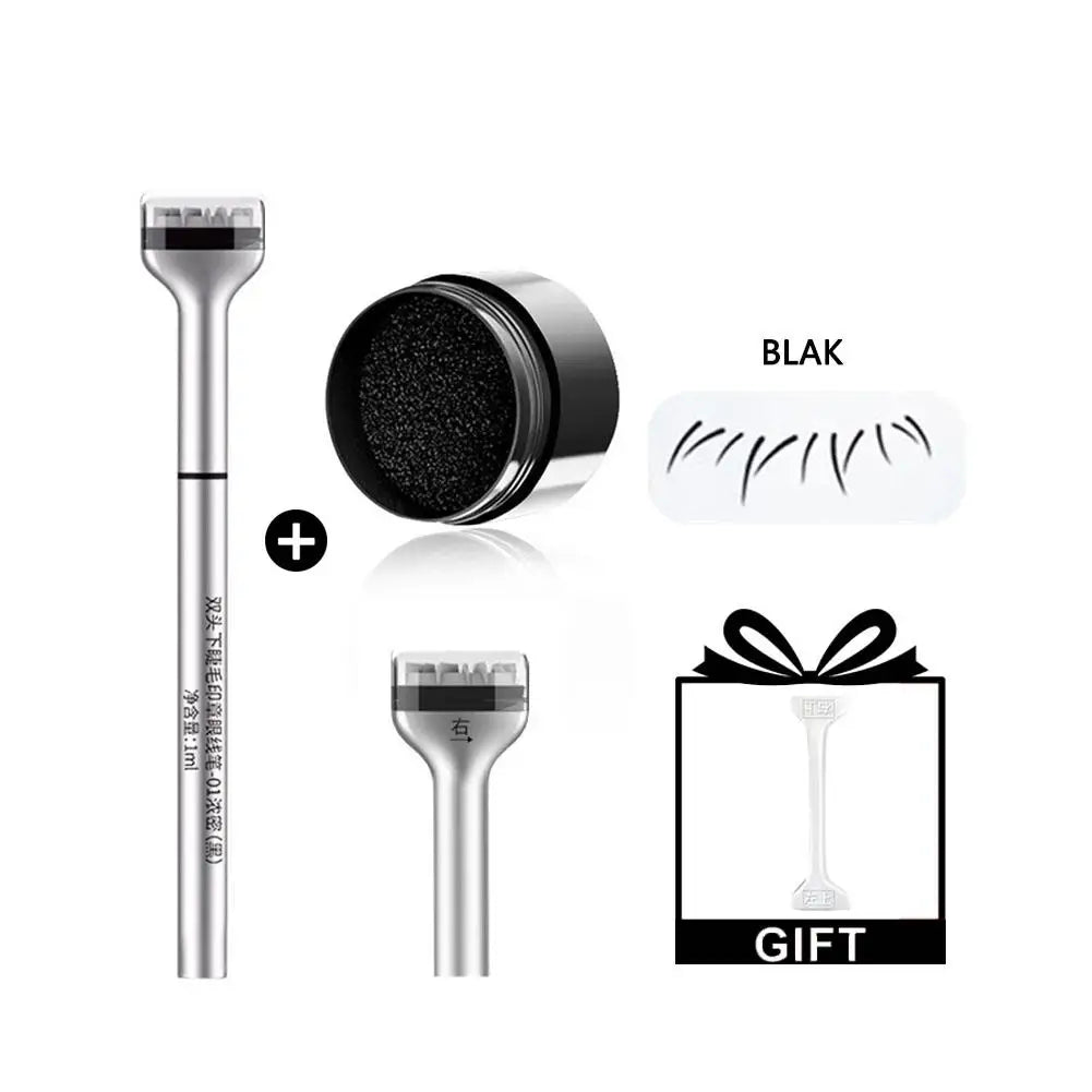 2-in-1 Lower Eyelash Stamp Mascara Stick – Natural & Waterproof Eyelash Stamp Tool Oasis Select