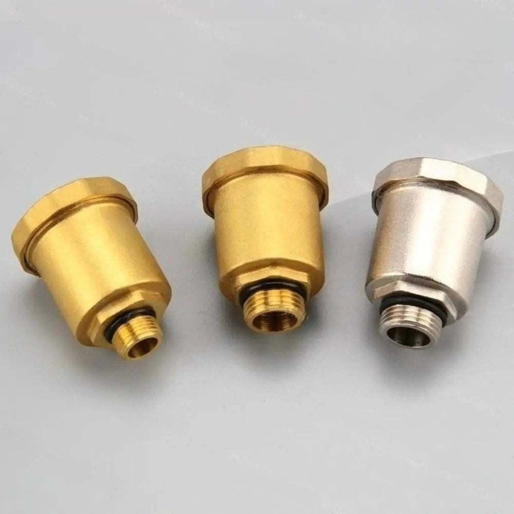 Brass Material Automatic Operation Exhaust Pressure Relief Valve One-way Standard External Thread Pressure Relief Exhaust Valve Oasis Select