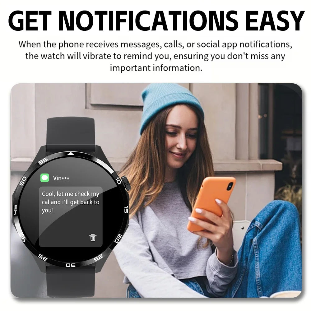 ERUN Men's Smartwatch | Fitness Tracker, Calling & HD Display