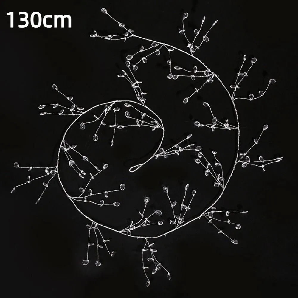 DIY Acrylic Crystal Beads Transparent String Branch Curtain Garland Droprain Diamond Beaded Stage Accessories Oasis Select