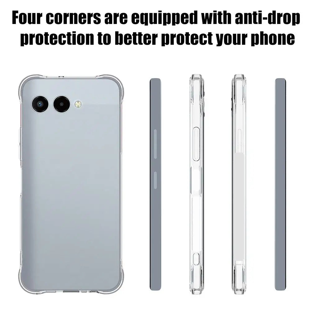 For T-Mobile Revvl 8 5G transparent phone case with four corner anti drop shell Oasis Select