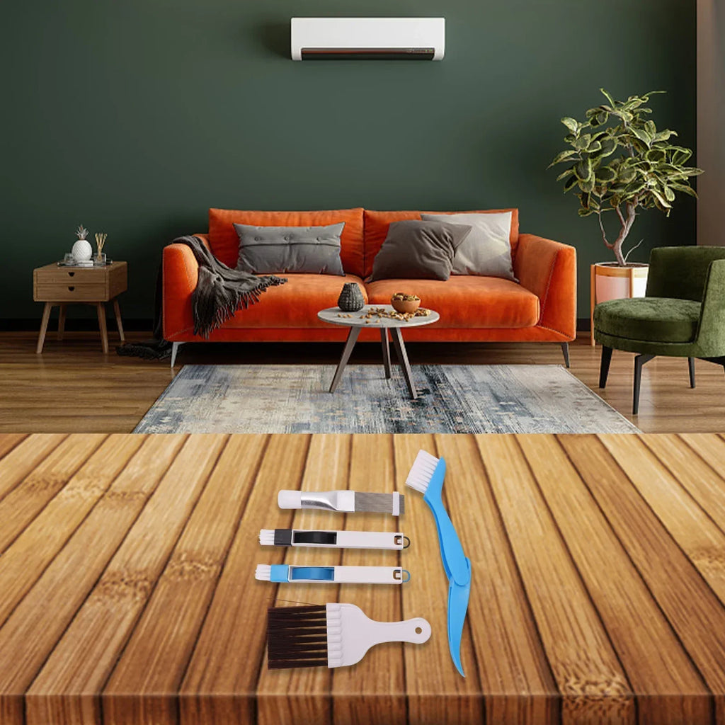 5 Piece Air Conditioner and Refrigerator For Cleaning Brush Set Essential Tools for Deep For Cleaning Tight Spaces Oasis Select