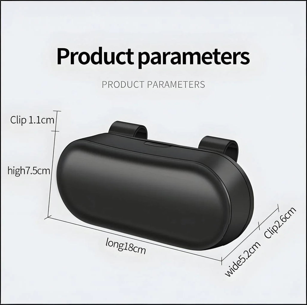 Car Sun Visor Glasses Holder – Clip-On Eyeglasses Case