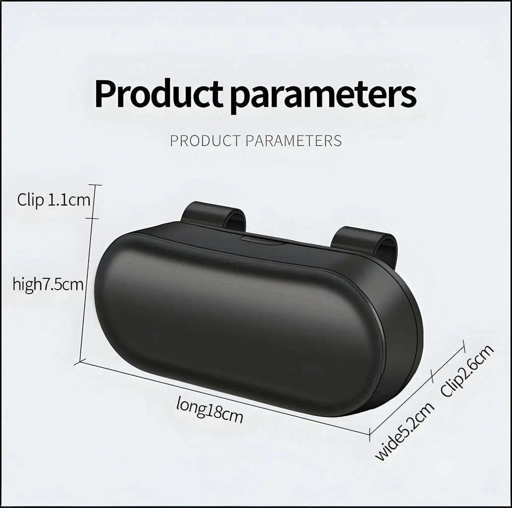 Car Sun Visor Glasses Holder – Clip-On Eyeglass Case