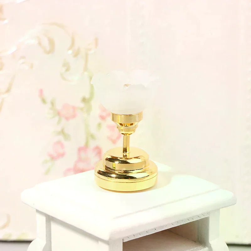 1:12 Dollhouse Miniature LED Light Ceiling Lamp Chandelier Furniture Lighting Home Model Decor Toy Doll House Accessories Oasis Select
