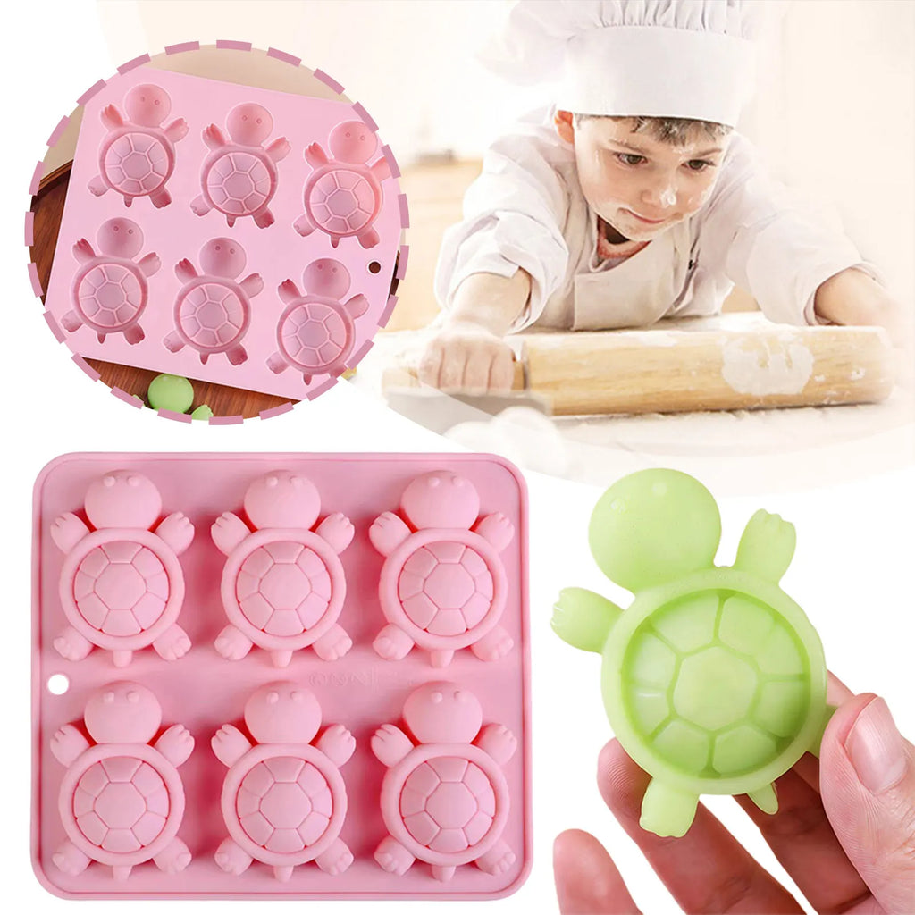 3D Sea Turtle Silicone Mold – Ice Tray, Chocolate & Baking