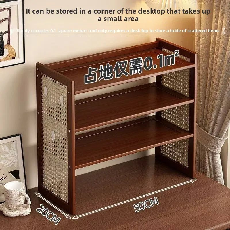 Shelf Bookshelf Table Multi-layer hole board Dormitory desk Book storage Shelf Finishing rack Multi-layer shelf Oasis Select