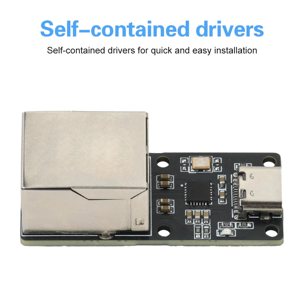CH397A USB-C to RJ45 Ethernet Module 100 Mbps USB Network Card Electronic Component Kit Type-c Interface Oasis Select