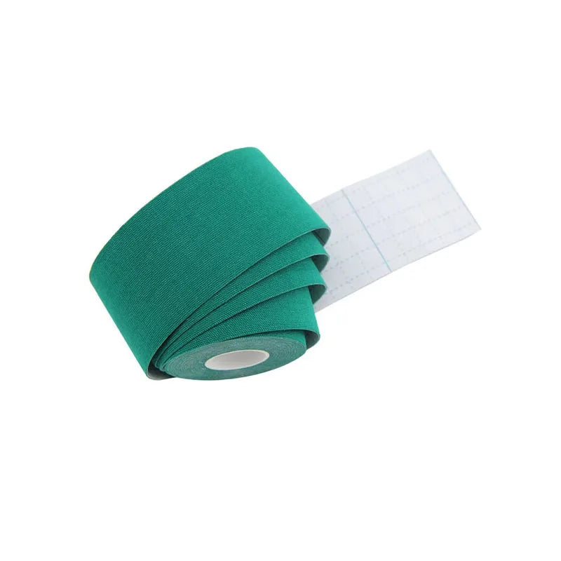 1pcs Kinesiology Tape Roll Cotton Elastic Adhesive Muscle Bandage Strain Injury Support Neuromuscular Sport Kinesiotape Oasis Select Dark Green 7.5cm