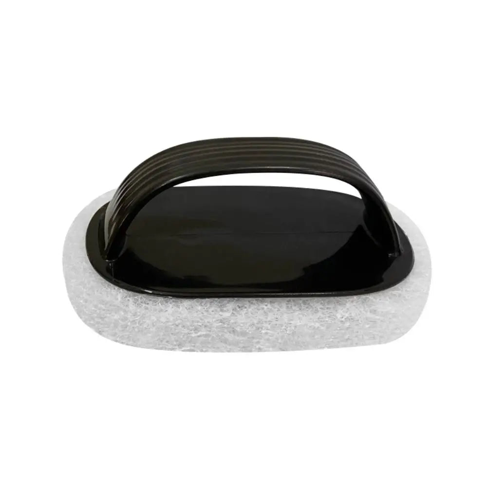 Portable Sponge Bathroom Brush with Handle Multifunctional Bath Cleaning Brush Sponge Bottom Strong Decontamination Oasis Select black