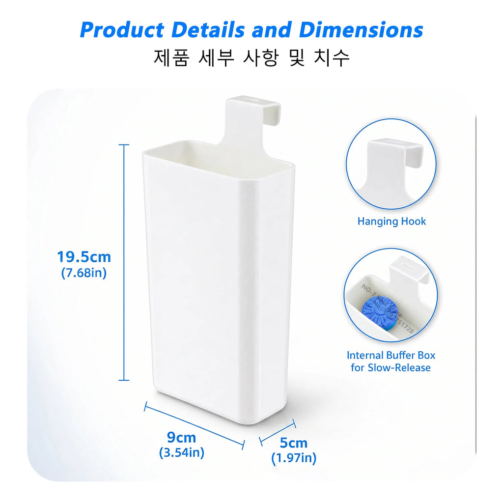 Hanging Slow-Release Toilet Cleaner Dispenser, Toilet Tank Replacement Part for Toilet Bowl Cleaning & Extends Cleaning Oasis Select