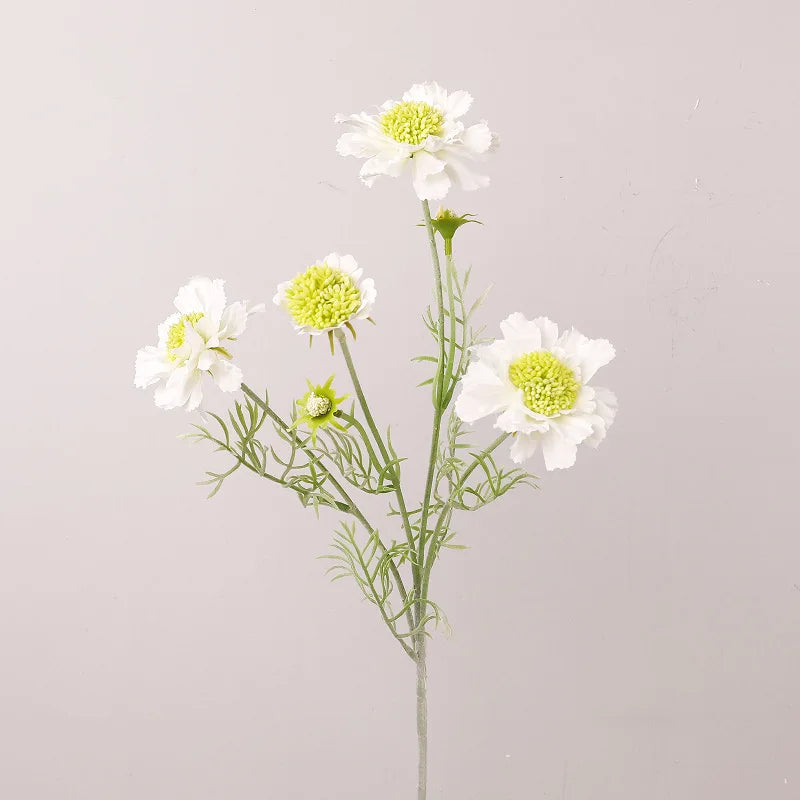 Simulation Wheel Peak Chrysanthemum Silk Imitation Persian Chrysanthemum Artificial Chrysanthemum Vivid For Mantelpiece Living Oasis Select White