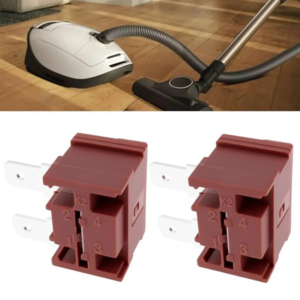 2pcs Power Switch Push Button Switch On-Off Power Button Switch Self-locking Switch For Miele C1 C2 C3 Vacuum Cleaner Oasis Select