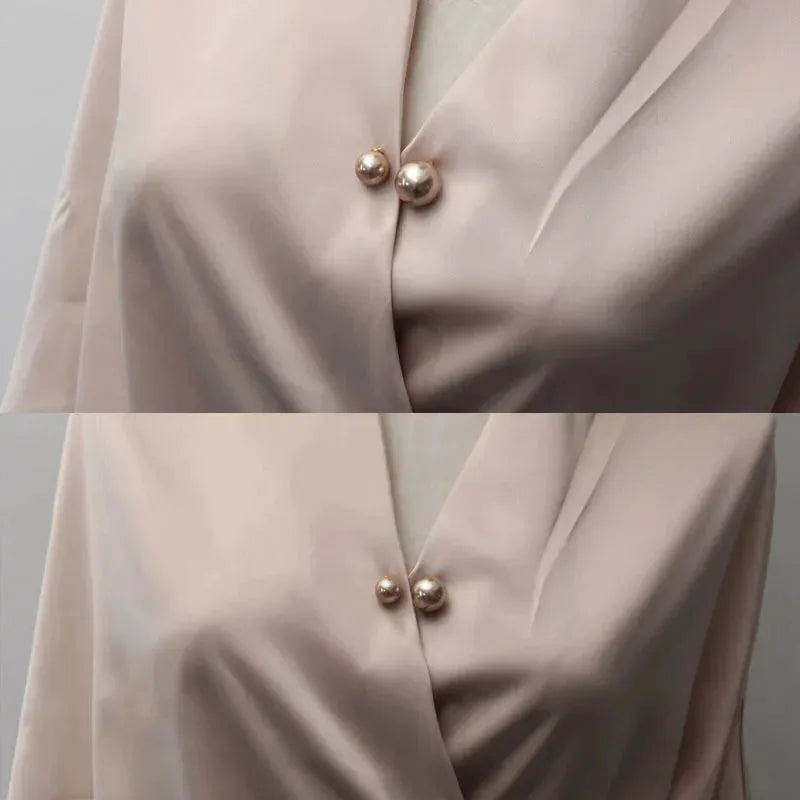 3/12PCS Pearl Non-Slip Safety Pins Dress Brooch Decoration Dress Waist Fastening Pins Collar Adjustment Scarf Fashion Versatile Oasis Select