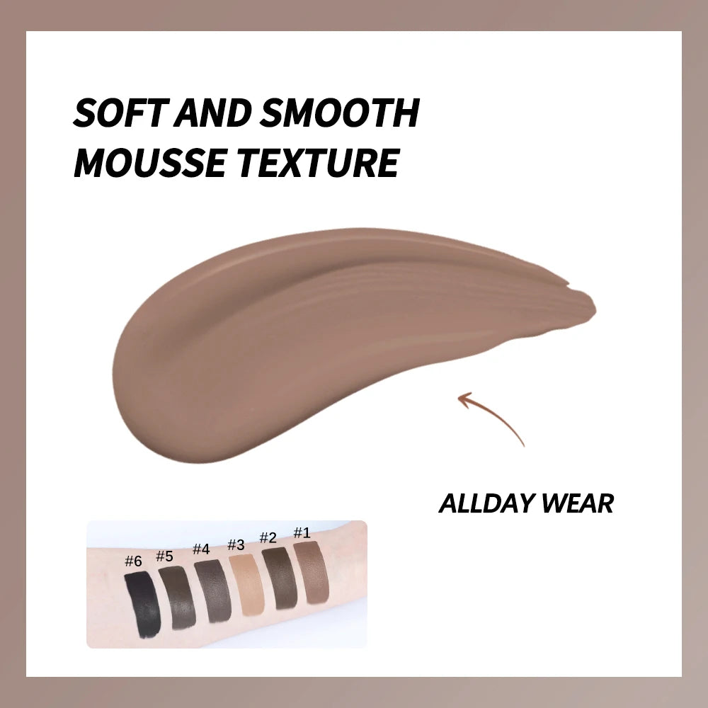 Brow Mousse Super Fluffy High Color Rendering Fill In The Sparse And Vacant Parts of The Eyebrows Smooth Super Fluff Thick Brow Oasis Select