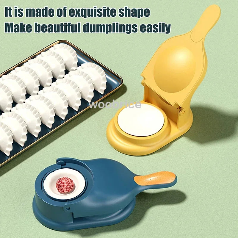 2 In1 Dumpling Maker DIY Kit Wrapper Presser Manual Labor-Saving Ravioli Empanadas Dough Skin Molder Machine Kitchen Gadgets Oasis Select