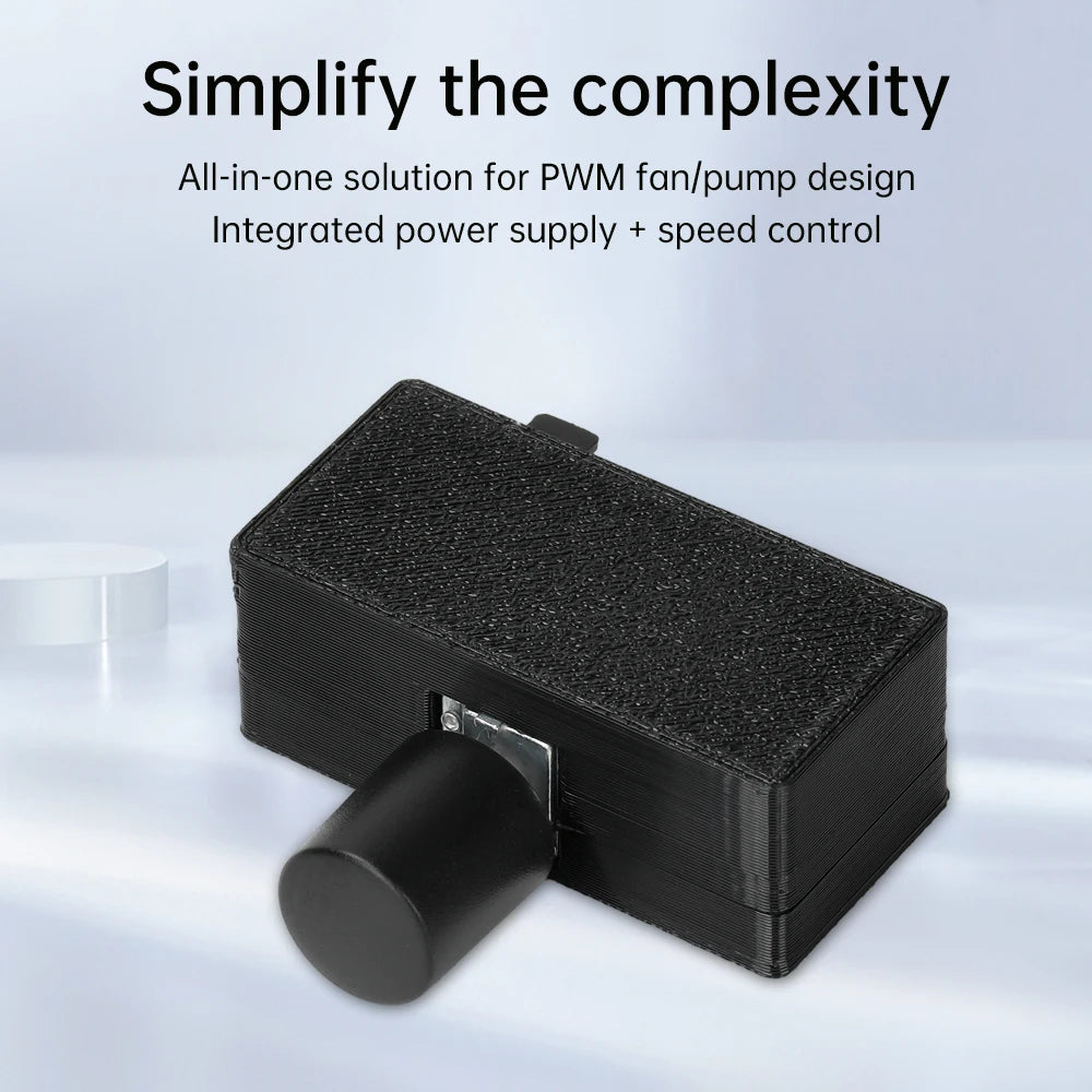 DC 12V Output Fan Speed Controller 4-Pin PWM Fan Governor Type-C USB Power Supply DIY Watercooling Cooler High Power Oasis Select