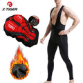 X-TIGER Cycling Bib Trousers Winter Thermal Mountain Bike Pants Bicycle Tights Coolmax 5D Gel Pad Keep Warm Bib Pants Oasis Select XM-ZBK-00101 XXXL