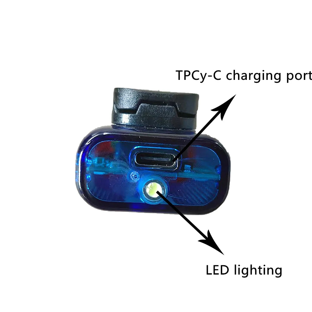 LED Red Blue Warning Shoulder Lamp & Electronic Whistle Clip