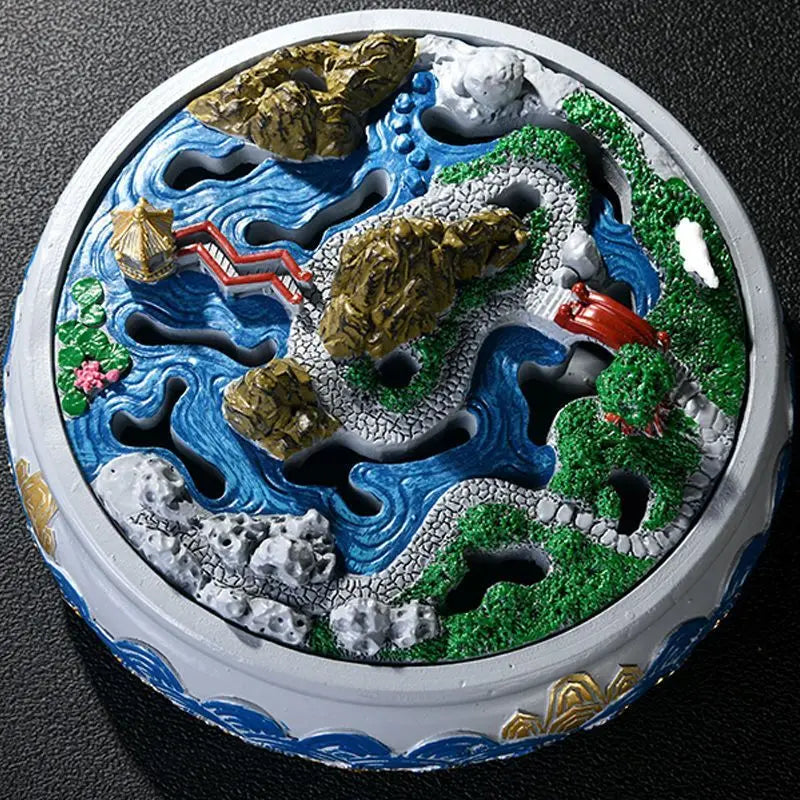 Micro Landscape Mosquito Incense Burner Mosquito Repellent Wormwood Incense Burner Household Deodorant Creative Decoration Oasis Select